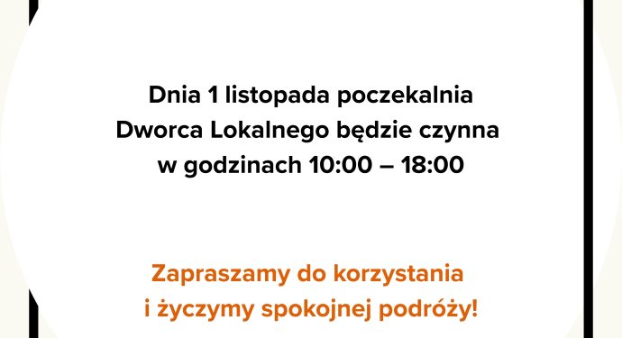 Dworzec Lokalny - godziny otwarcia