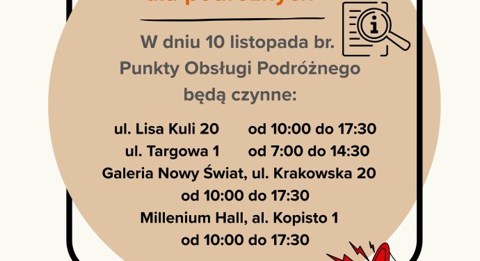 Punkty obsługi podróznego 10.11