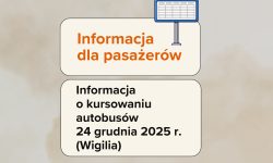 kursowanie autobusów 24.12.2025 w wigilię