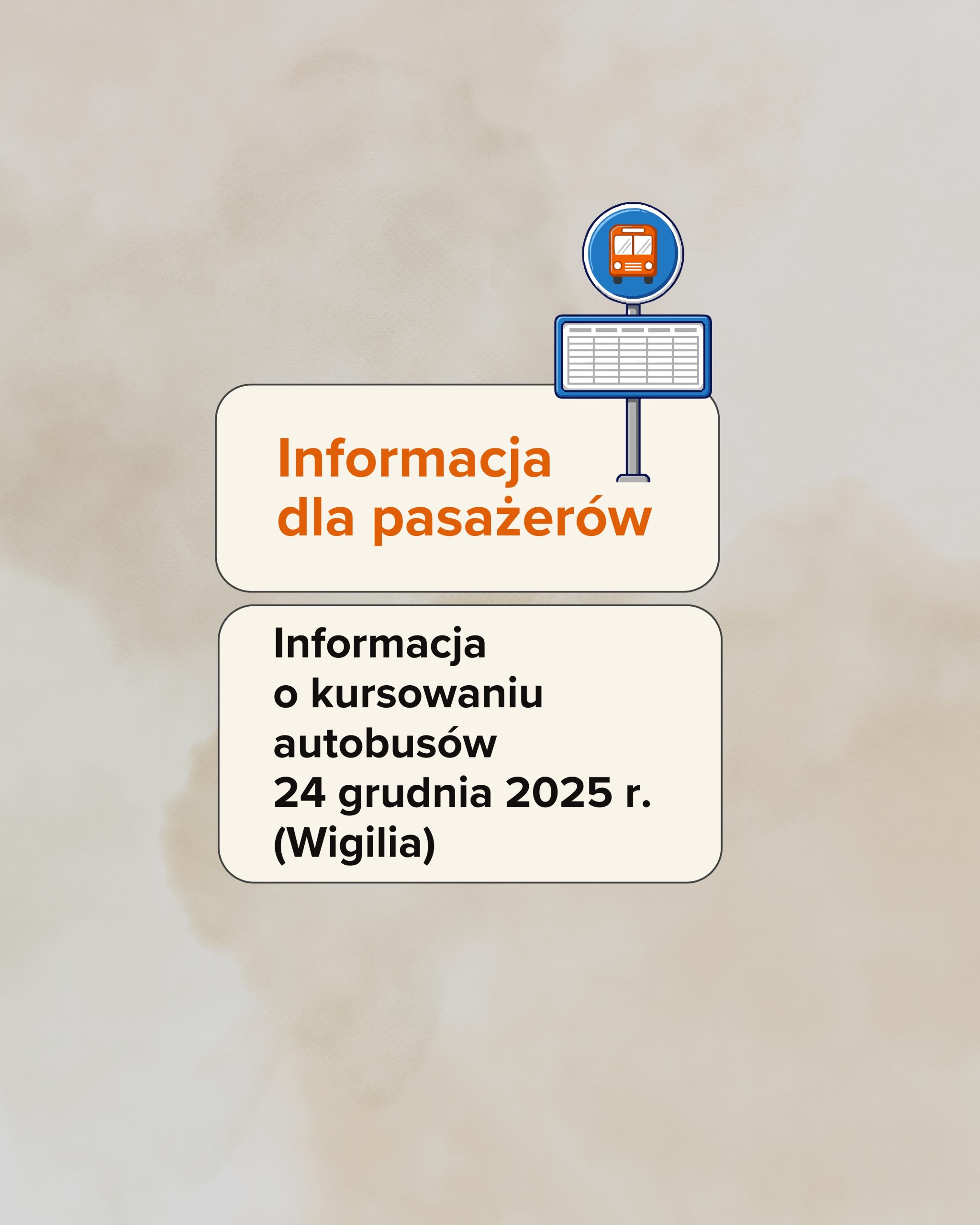 kursowanie autobusów 24.12.2025 w wigilię