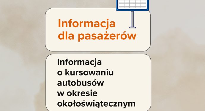 kursowanie autobusów w okresie okołoświątecznym