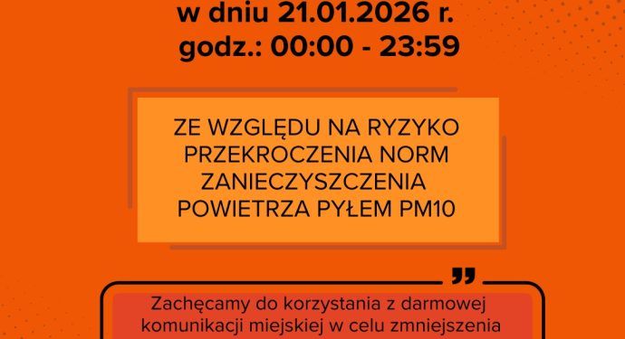 Darmowa Komunikacja Miejska 21.01.2026r