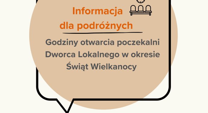 poczekalnia Dworzec Lokalny wielkanoc