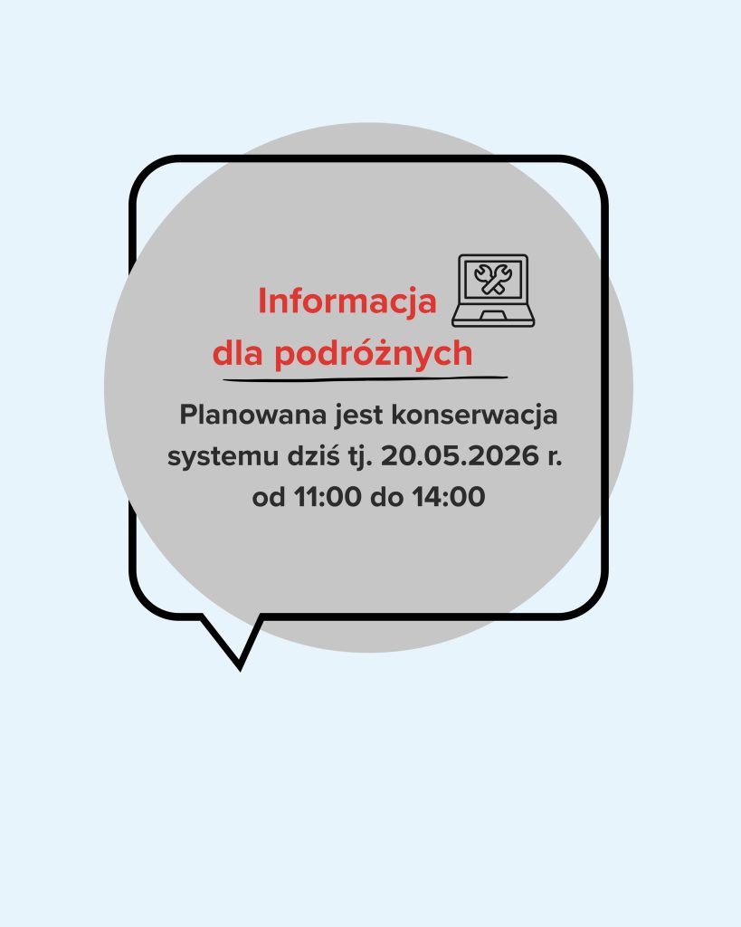 Planowana konserwacja systemu dziś tj. 20.05.2026 r. od 11:00 do 14:00