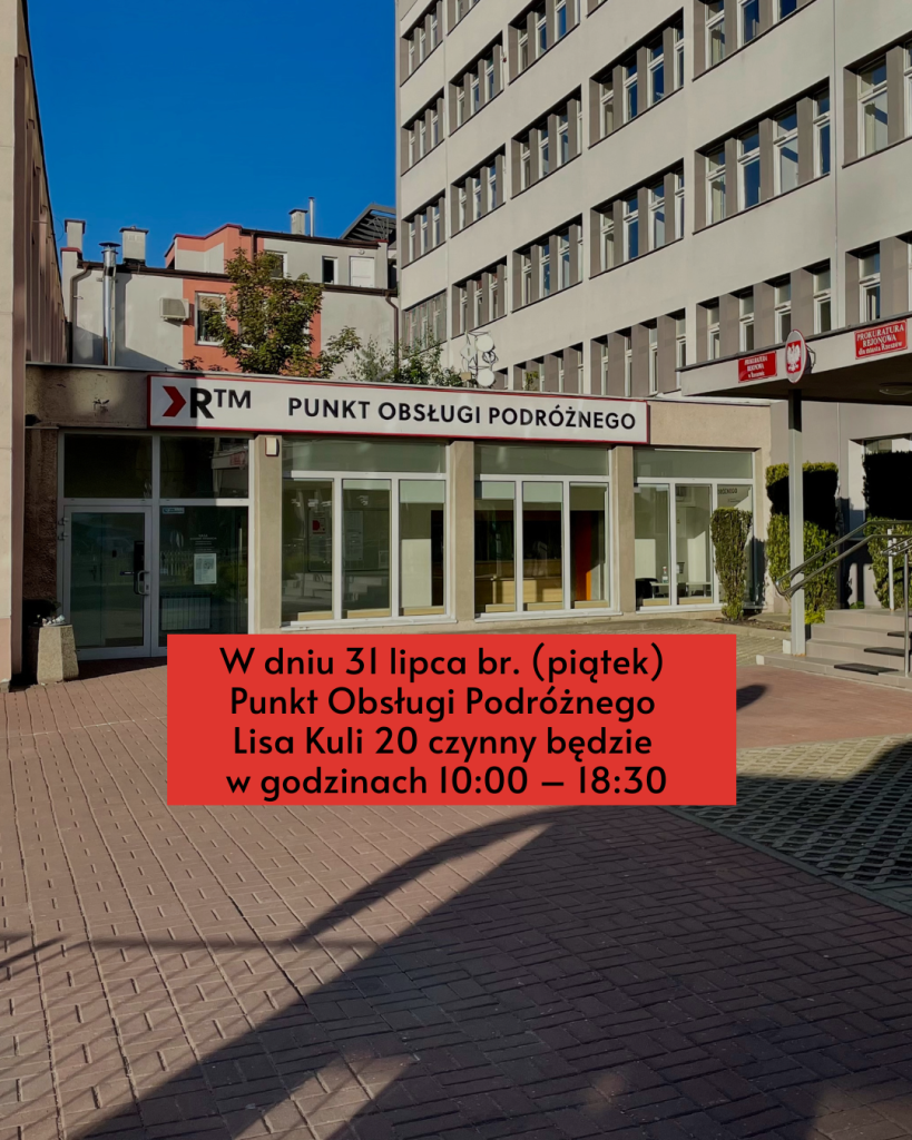 Godziny otwarcia POP Lisa Kuli 20 dnia 31 lipca br.